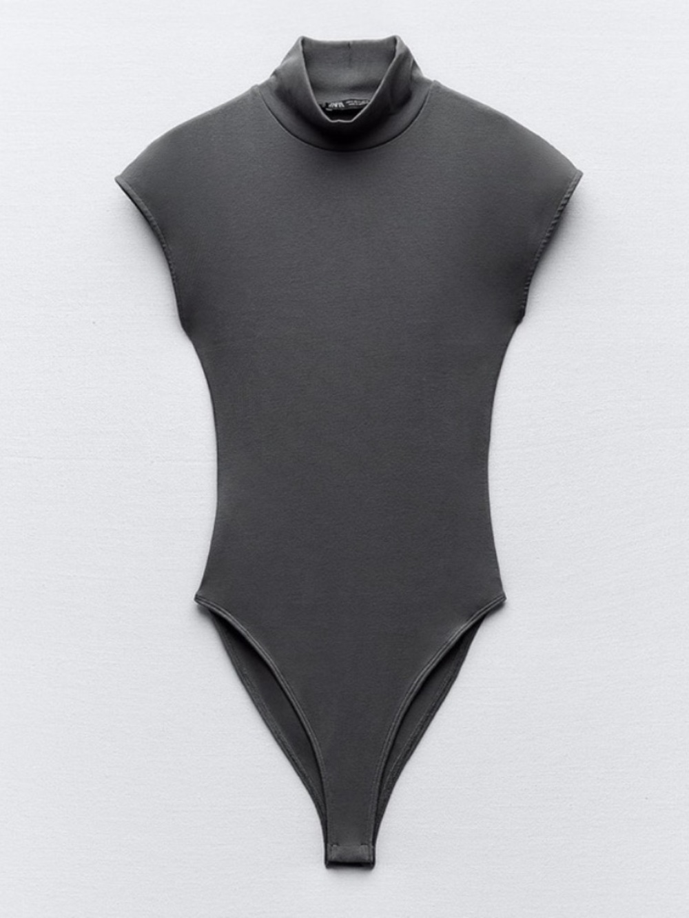 Zara Cotton High Neck Bodysuit